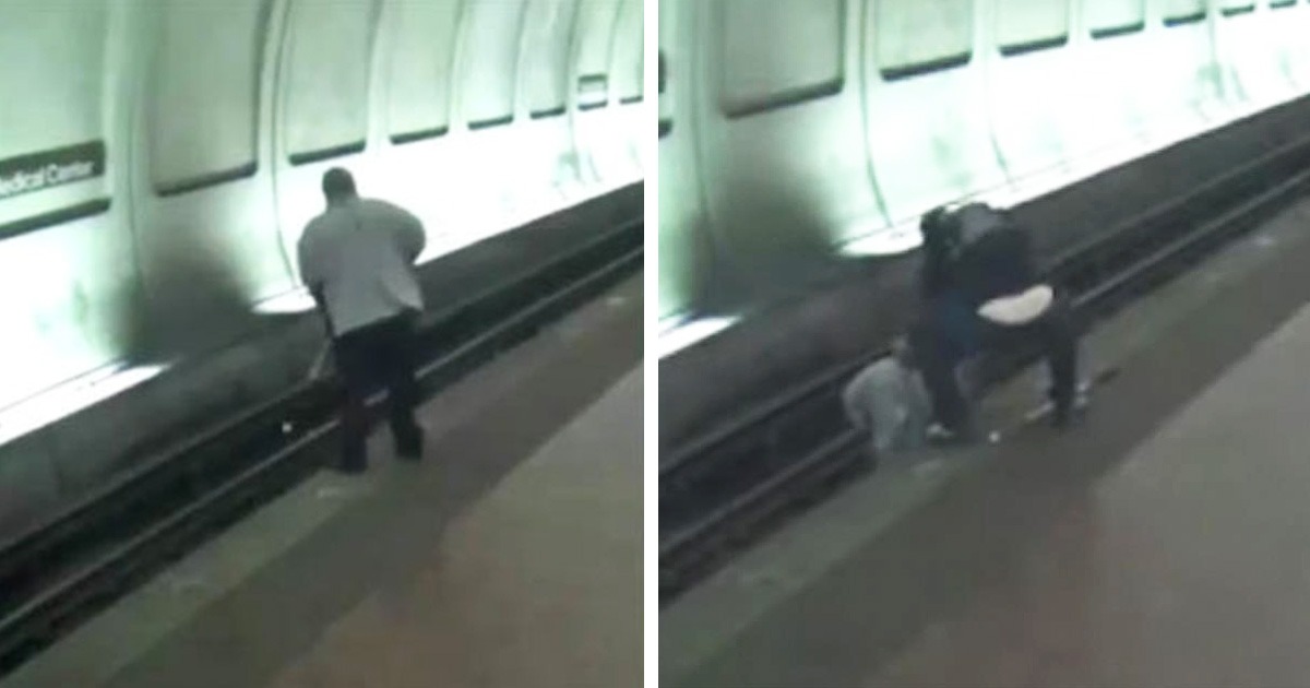 Good Samaritans Rush To Save Blind Man Before Train Hits Him | FaithPot